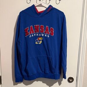 Colosseum Kansas Jayhawks Blue Hoodie